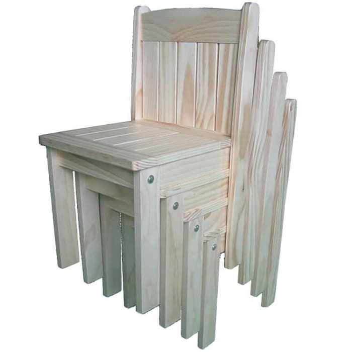 4 seats wooden garden table diy